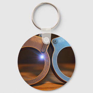 Police handcuffs keychain