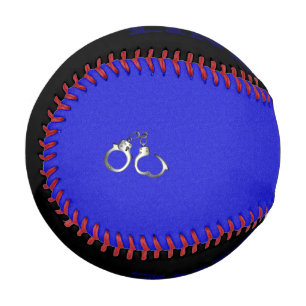 Police Handcuffs Thin Blue Line Baseball