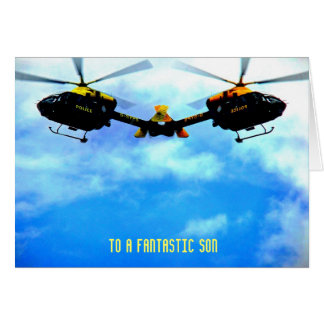 Police Helicopter Against Sky