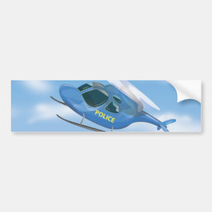 Police Helicopter Bumper Sticker