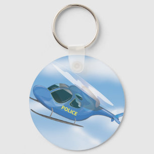 Police Helicopter Keychain
