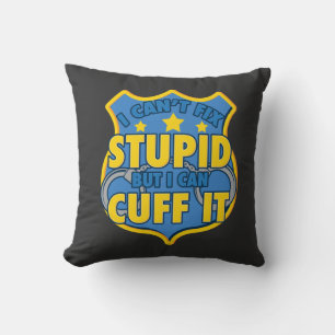 Police - I Can Cuff It Throw Pillow