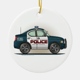 Police Interceptor Car Cop Car Ornament