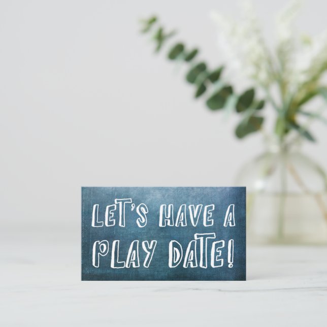Police Joueuse, Blue Grunge Mommy Carte Date de Je (Debout devant)
