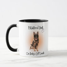 Police K9 Mug Café Funny Unité de Pawtrol