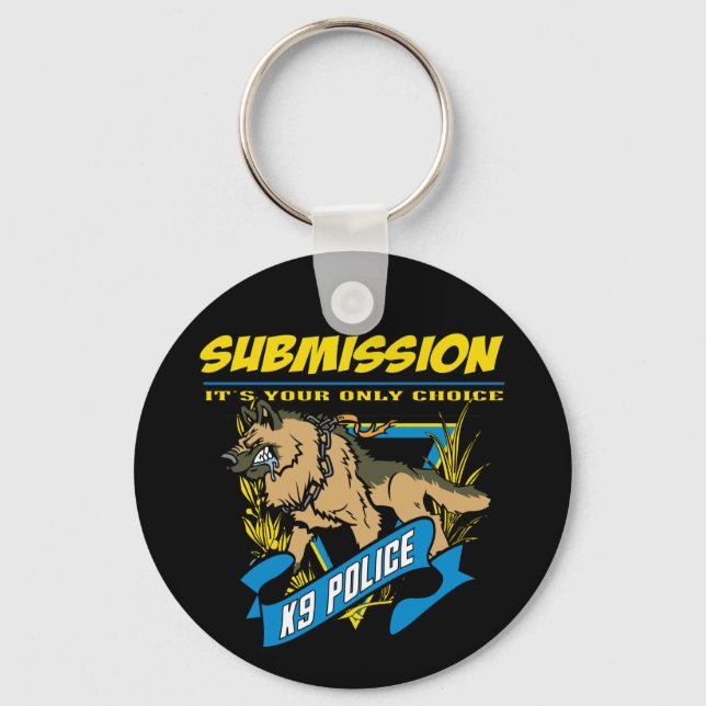 Police K9 Submission Keychain (Front)
