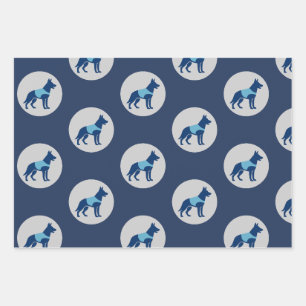 Police K9 Unit Dog Wrapping Paper