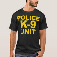Police K9 Unit Front Back Print Law Enforcement