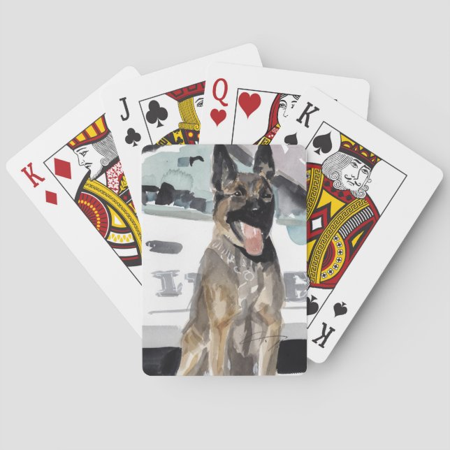 Police K-9 playing cards (Back)