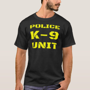 Police K-9 Unit Officer Small Text Dog Handler T-Shirt