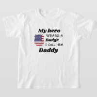 Police Kids Shirt, My Hero Wears a Badge ,and I