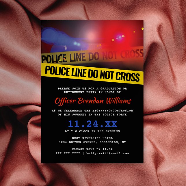Police Law Enforcement Party Invitation (Creator Uploaded)