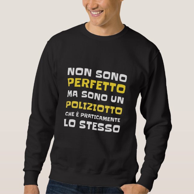 Police Letter Idea Cute Boy Sweatshirt (Front)