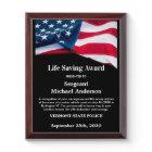 Police Life Saving Department Custom American Flag