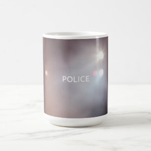 Police Lights – Flashing Emergency Night Design Coffee Mug