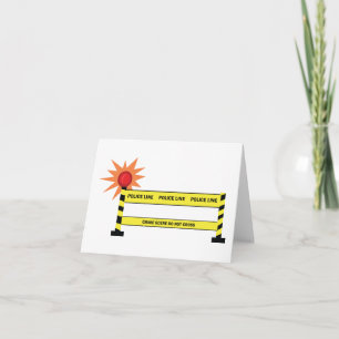 Police Line Crime Scene Thank You Card