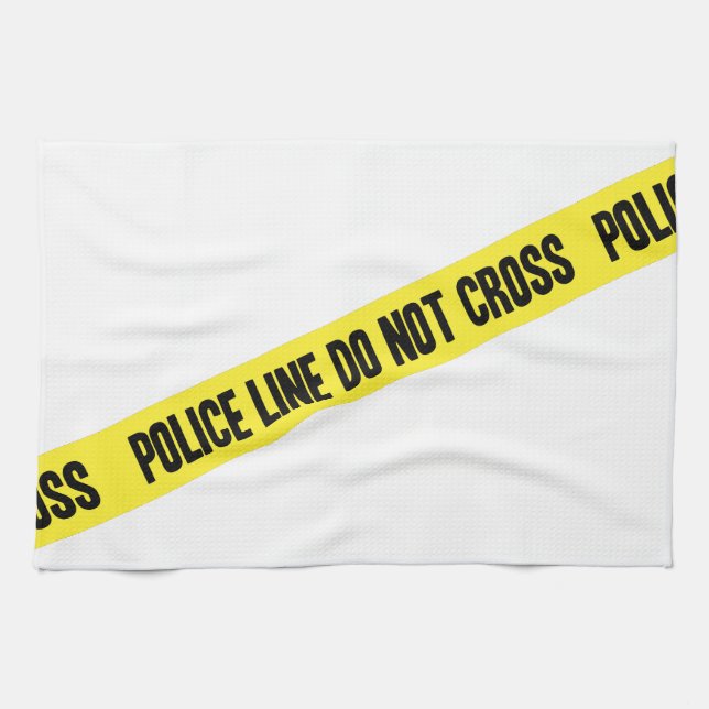 Police Line DO NOT CROSS Kitchen Towel (Horizontal)