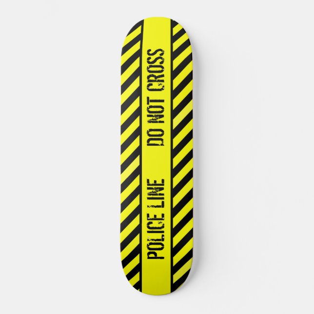 police line  do not cross skateboard (Front)
