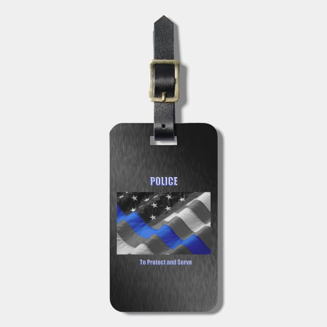 Police Luggage Tag (Front Vertical)