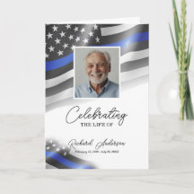 Police Memorial Bifold Funeral Program
