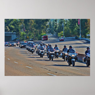 Police Motorcade Poster