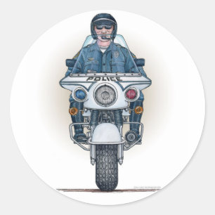 Police Motorcycle Sticker