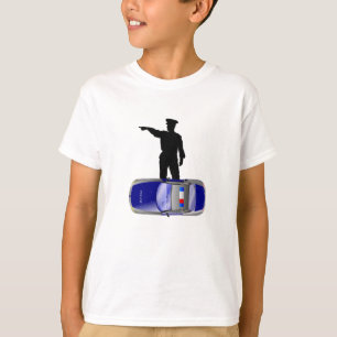 Police Office Design Car Digital Art Destiny T-Shirt