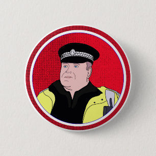 Police Officer 2 Inch Round Button