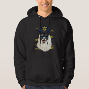 Police Officer American Eskimo PD Cop Crime Scene Hoodie