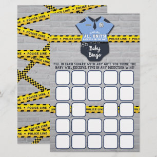 Police Officer Baby Shower Bingo