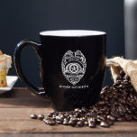 Police Officer Badge Engraved Coffee Mug<br><div class="desc">Our personalized coffee mug is a great gift for police officers so they can be sure to never miss a thing. Whether they prefer a cup of tea or their coffee black, this mug will serve all their needs. The included engraved name and badge number makes this an awesome gift...</div>