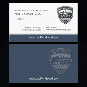 Police Officer Business Card