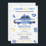 Police Officer Calling All Units Kids Birthday Invitation<br><div class="desc">Police Officer Calling All Units Kids Birthday Invitation</div>