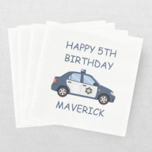 Police Officer Calling All Units Kids Birthday