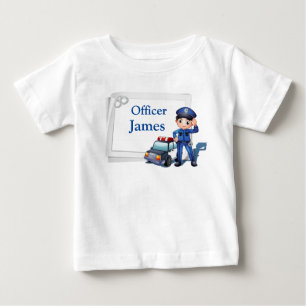 Police Officer Customized  Baby T-Shirt