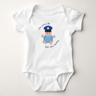 Police officer daddy baby bodysuit
