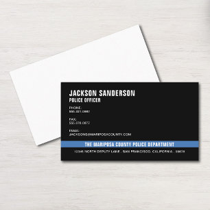 Police Officer Department Law Enforcement Business Card