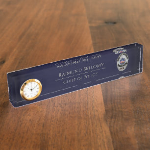 Police Officer Desk Nameplate