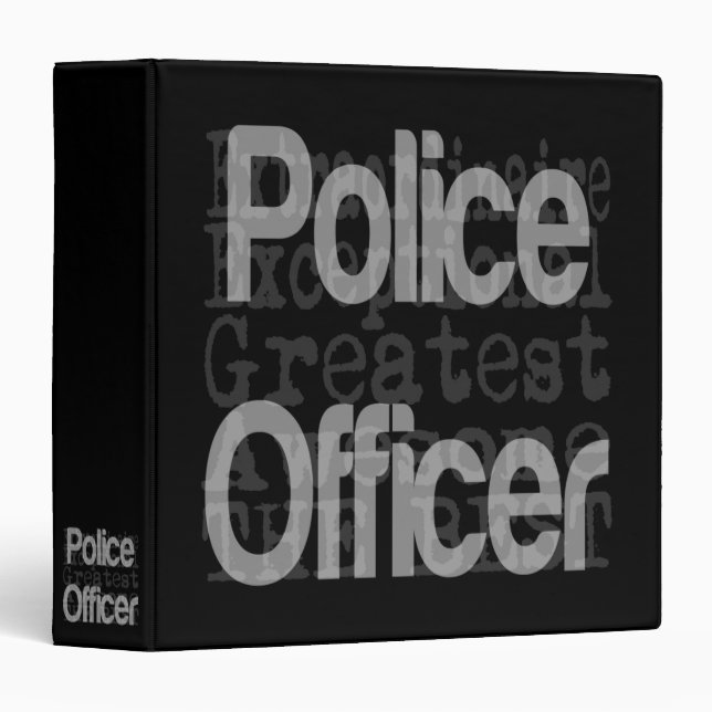 Police Officer Extraordinaire Binder (Front/Spine)
