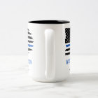 Police Officer Flag Personalized Thin Blue Line