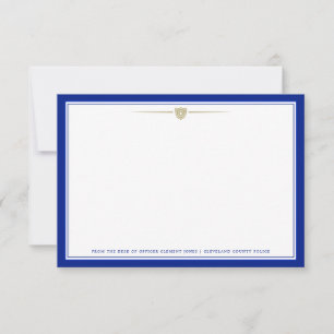 Police Officer   Flat Note Card