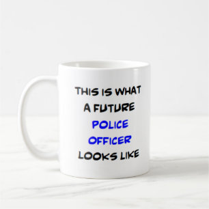 police officer, future coffee mug
