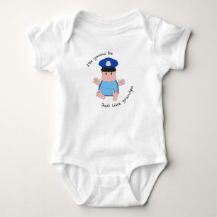 Police officer grandpa baby bodysuit