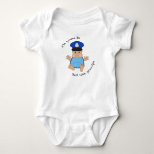 Police officer grandpa baby bodysuit
