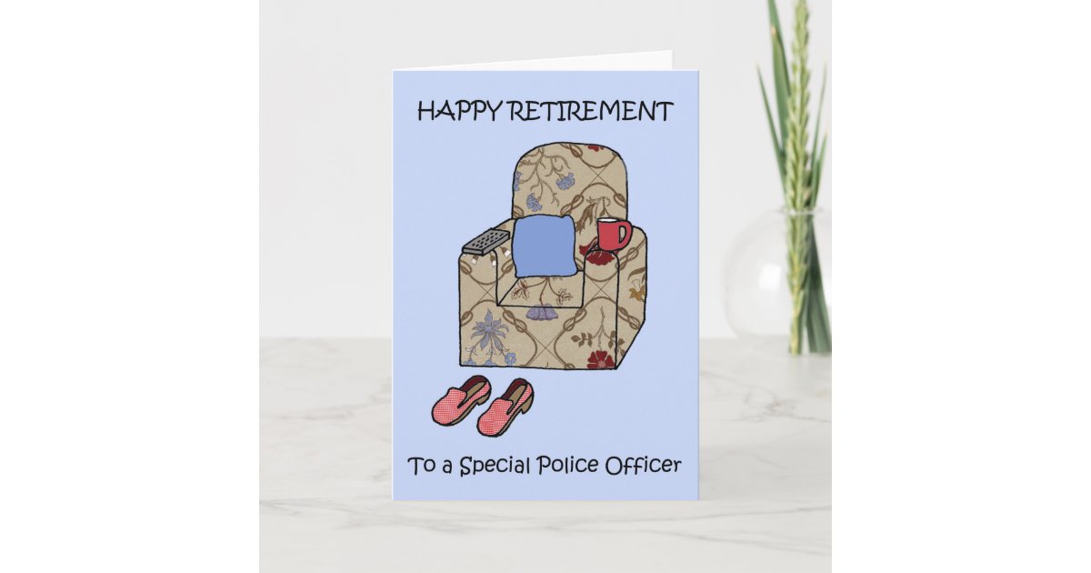 Police Officer Happy Retirement Card | Zazzle.ca