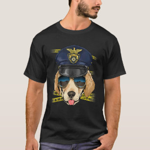 Police Officer Labrador Retriever Cop Crime Scene T-Shirt