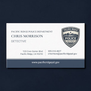 Police Officer Law Enforcement Business Card