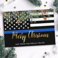 Police Officer Law Enforcement Christmas Thank You