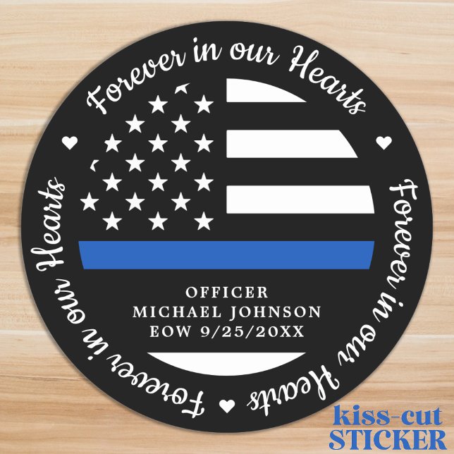Police Officer Memorial Forever In Our Hearts Car (Creator Uploaded)