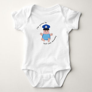 Police officer mommy baby bodysuit